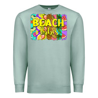 Seafoam beach vibes summer brushstroke Premium Sweatshirt - Jasminsmagicworld