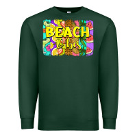 Sports Green beach vibes summer brushstroke Premium Sweatshirt - Jasminsmagicworld