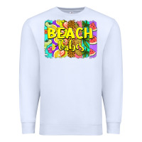 White beach vibes summer brushstroke Premium Sweatshirt - Jasminsmagicworld