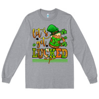 Heather Grey lets get lucked up st patricks Long Sleeve Tee - LillyAllenDesigns