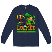 Navy lets get lucked up st patricks Long Sleeve Tee - LillyAllenDesigns
