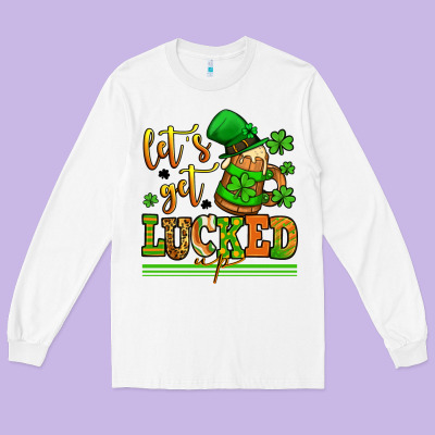 Lets Get Lucked Up St Patricks Long Sleeve Tee Designed By Lillyallendesigns