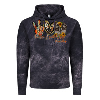 Cloud Black peace love dog mama Vintage Hoodie - RacoonDesign