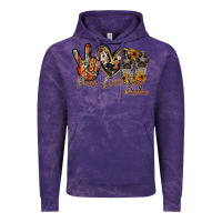Cloud Purple peace love dog mama Vintage Hoodie - RacoonDesign