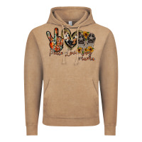 Vintage Coffee peace love dog mama Vintage Hoodie - RacoonDesign