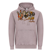 Peace Love Dog Mama Vintage Hoodie | Teevron