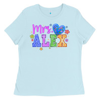 Baby Blue mrs Ladies Tee - CowhideDigitalArt