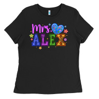Black mrs Ladies Tee - CowhideDigitalArt