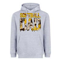 Heather Grey no background softball dad Heavyweight Hoodie - Jasminsmagicworld