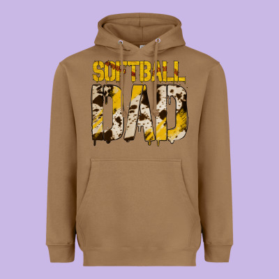 No Background Softball Dad Heavyweight Hoodie Designed By Jasminsmagicworld