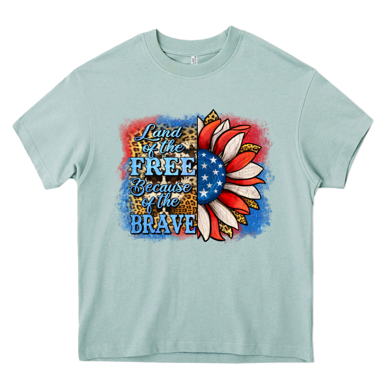 Patriotic Sunflower Heavy Core Tee by Jasminsmagicworld | Teevron