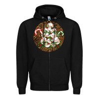 Black Merry Christmas Baseball Zipper Hoodie - RanaPortraitStore