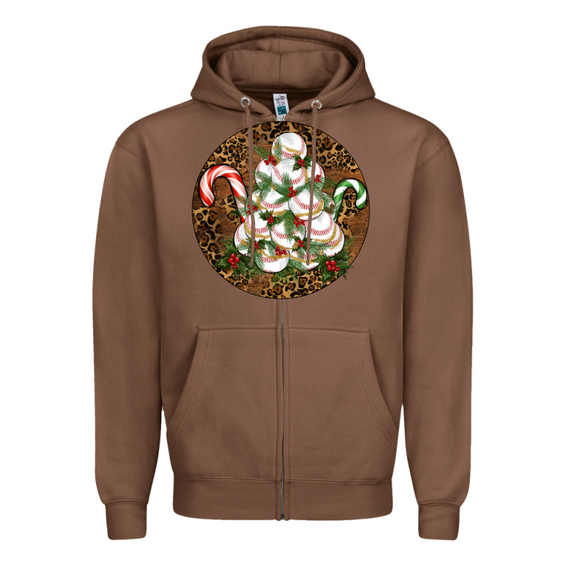 Merry Christmas Baseball Zipper Hoodie by RanaPortraitStore | Teevron