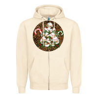 Sandshell Merry Christmas Baseball Zipper Hoodie - RanaPortraitStore