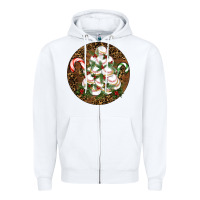 White Merry Christmas Baseball Zipper Hoodie - RanaPortraitStore