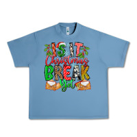 Pebble Blue Is It Christmas Break Yet Urban Heavy Tee - CowhideDigitalArt