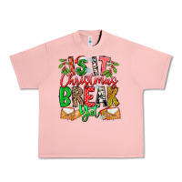 Salmon Is It Christmas Break Yet Urban Heavy Tee - CowhideDigitalArt