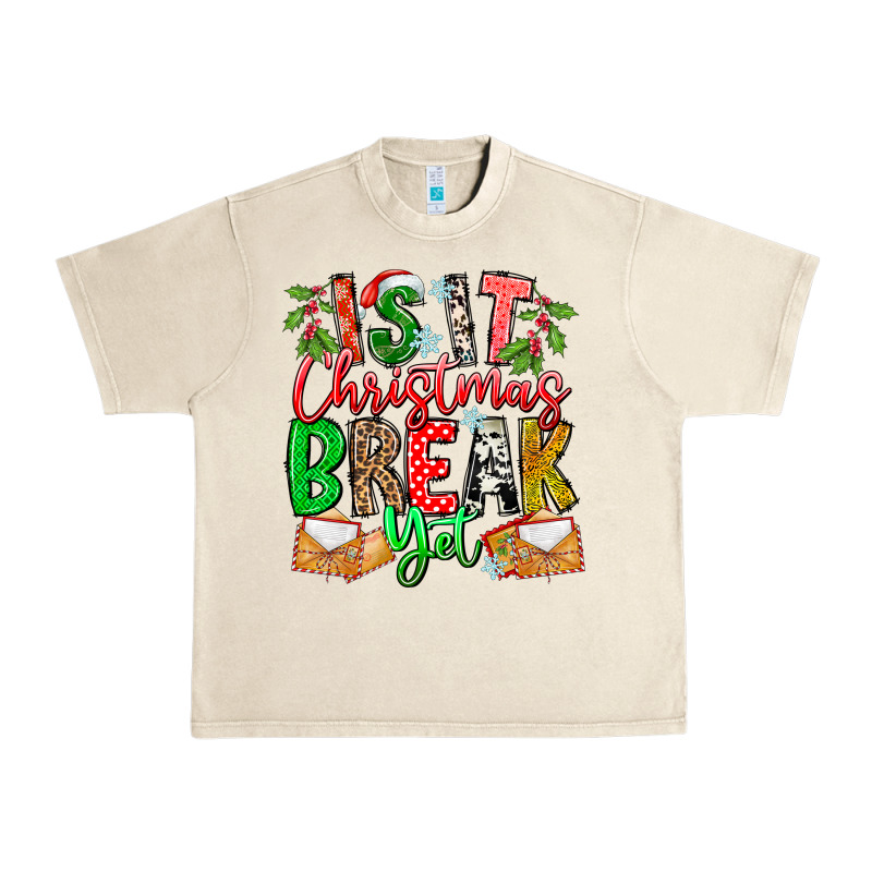 Is It Christmas Break Yet Urban Heavy Tee by CowhideDigitalArt | Teevron