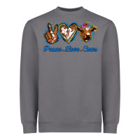 Storm Peace Love Cows Heavyweight Sweatshirt - Jasminsmagicworld