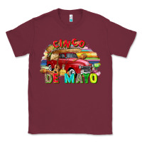 Burgundy Cinco de mayo truck Classic Tee - FaDigitalArtStudio