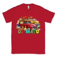 Red Cinco de mayo truck Classic Tee - FaDigitalArtStudio
