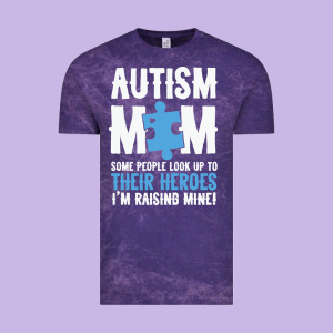 Lil Autism Mom Vintage Tee Designed By Cowhidedigitalart