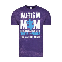 Cloud Purple lil autism mom Vintage Tee - CowhideDigitalArt