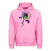 Fuchsia Pink Be Kind Autism Semicolon Urban Hoodie - Jasminsmagicworld