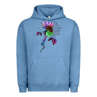 Pigment Pebble Blue Be Kind Autism Semicolon Urban Hoodie - Jasminsmagicworld