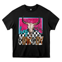 Black western hey cowboy Heavy Core Tee - OliviaCreatesArt