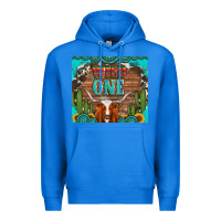 True Royal wild one longhorn gemstones cactus and sunflowers Premium Hoodie - Artiststas