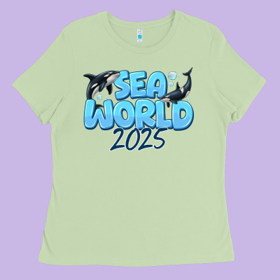 Sea World 2025 Ladies Tee Designed By Cowhidedigitalart