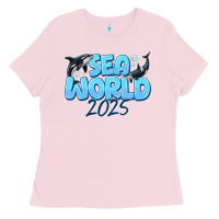 Bubblegum Pink Sea World 2025 Ladies Tee - CowhideDigitalArt
