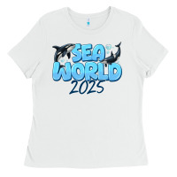 White Sea World 2025 Ladies Tee - CowhideDigitalArt