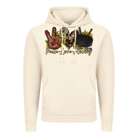 Vintage Artic peace love hockey Vintage Hoodie - RacoonDesign