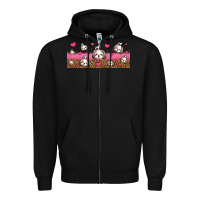 Black shih tzu dogs libbey glass Zipper Hoodie - Jasminsmagicworld