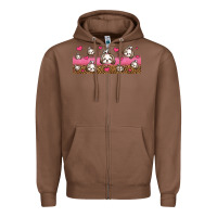 Chestnut shih tzu dogs libbey glass Zipper Hoodie - Jasminsmagicworld