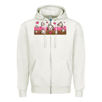 Oatmeal Heather shih tzu dogs libbey glass Zipper Hoodie - Jasminsmagicworld