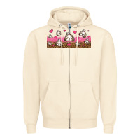 Sandshell shih tzu dogs libbey glass Zipper Hoodie - Jasminsmagicworld