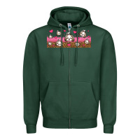 Sports Green shih tzu dogs libbey glass Zipper Hoodie - Jasminsmagicworld