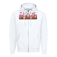 White shih tzu dogs libbey glass Zipper Hoodie - Jasminsmagicworld