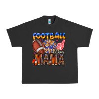 Pigment Black football mama Urban Heavy Tee - CowhideDigitalArt