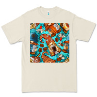 Bone coffee and barista gnomes with glitter seamless pattern bbs Premium Tee - BundleAndBundleShop