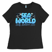 Black Sea World Family Adventure 2025 Ladies Tee - CowhideDigitalArt