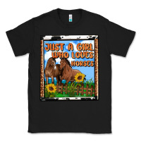 Black western just a girl who loves horses Classic Tee - OliviaCreatesArt