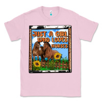 Bubblegum Pink western just a girl who loves horses Classic Tee - OliviaCreatesArt