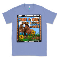 Western Just A Girl Who Loves Horses Classic Tee | Teevron