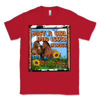 Red western just a girl who loves horses Classic Tee - OliviaCreatesArt