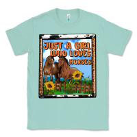 Seafoam western just a girl who loves horses Classic Tee - OliviaCreatesArt