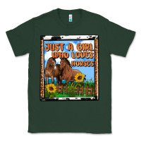 Sports Green western just a girl who loves horses Classic Tee - OliviaCreatesArt